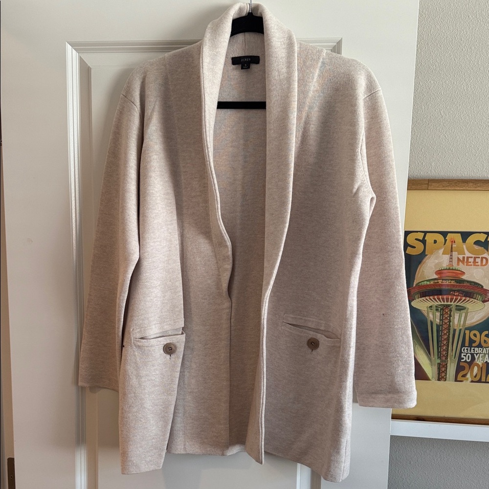 J Crew Shawl Collar Sweater Blazer
